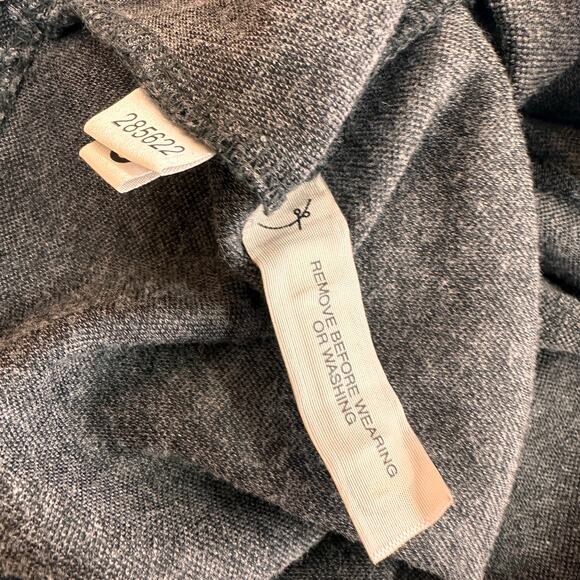 Ann Taylor Grey Peplum Animal Print Ruched Pleated Side Dress Size SP - Picture 3 of 7